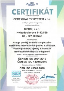 ČSN EN ISO 9001:2016, 14001:2016, ČSN ISO 45001:2018 ČSN EN ISO 9001:2016, 14001:2016, ČSN ISO 45001:2018